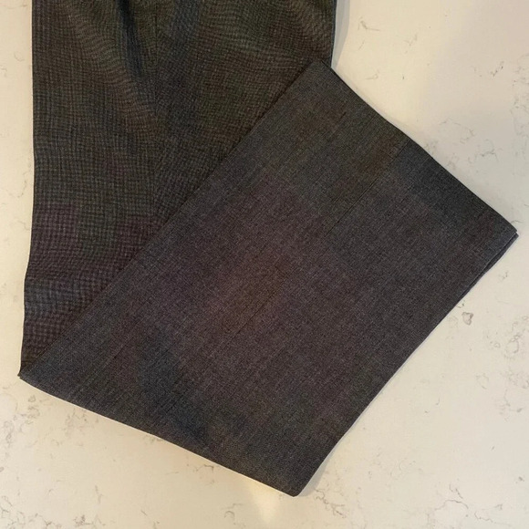 Jones NY Collection Stretch Wide Leg Mid Rise Poly Blend Pants Black Grey Sz 4 - Picture 4 of 13